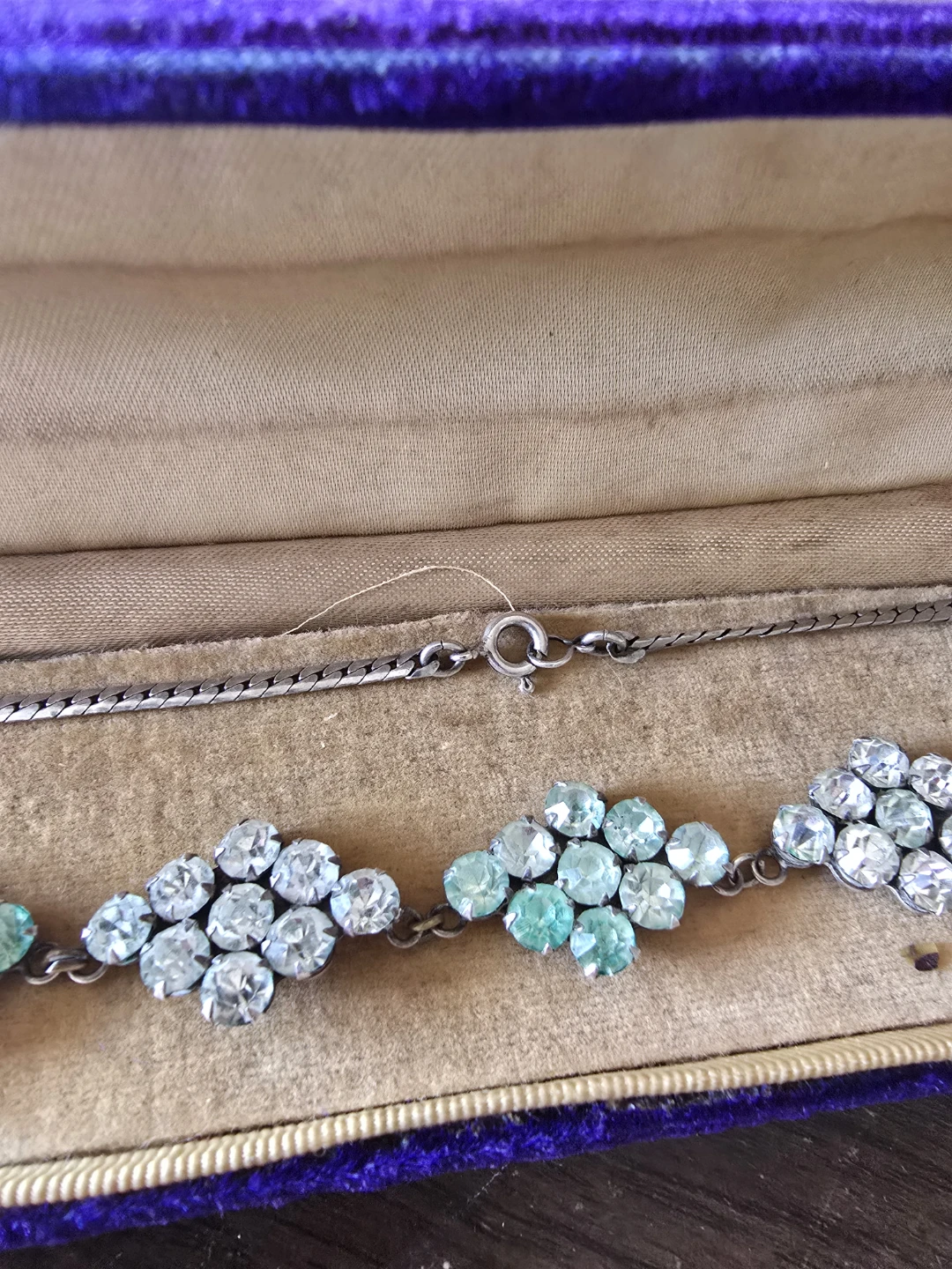 Vintage Rhinestone Bracelet with Box - photo 3