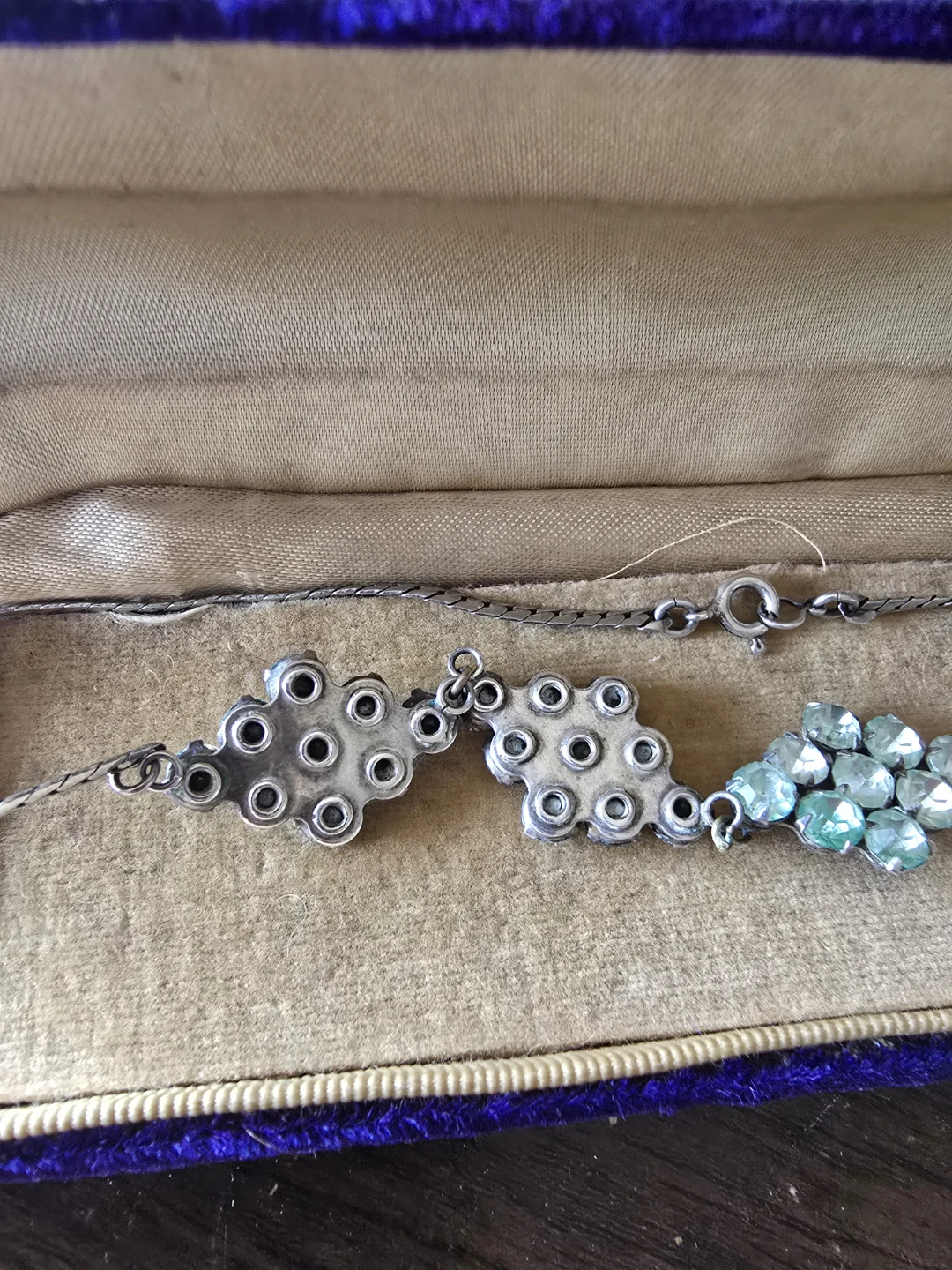 Vintage Rhinestone Bracelet with Box - photo 5