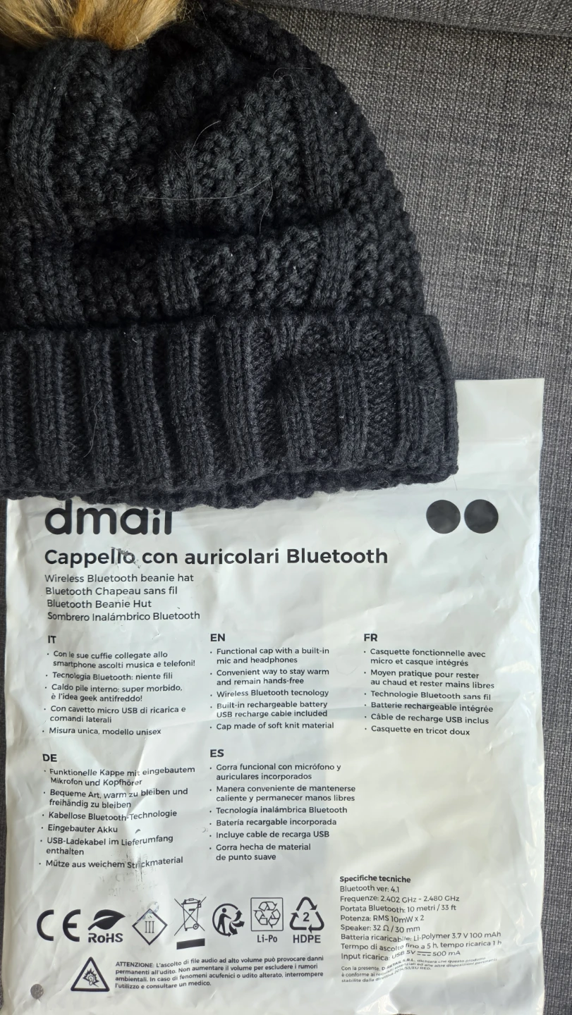 dmail Wireless Bluetooth Beanie Hat - photo 2