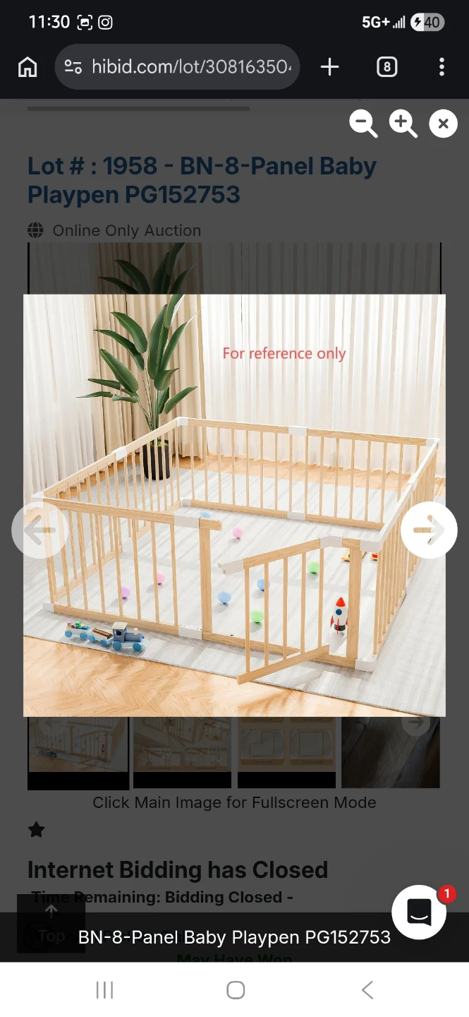Wooden Baby Playpen - 8 Panel