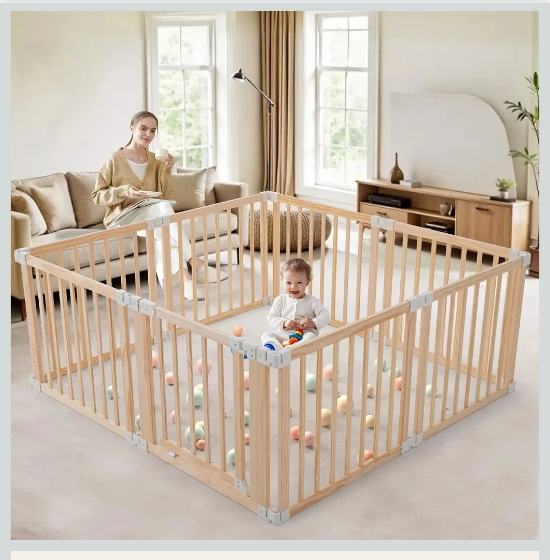 Wooden Baby Playpen - 8 Panel - photo 3
