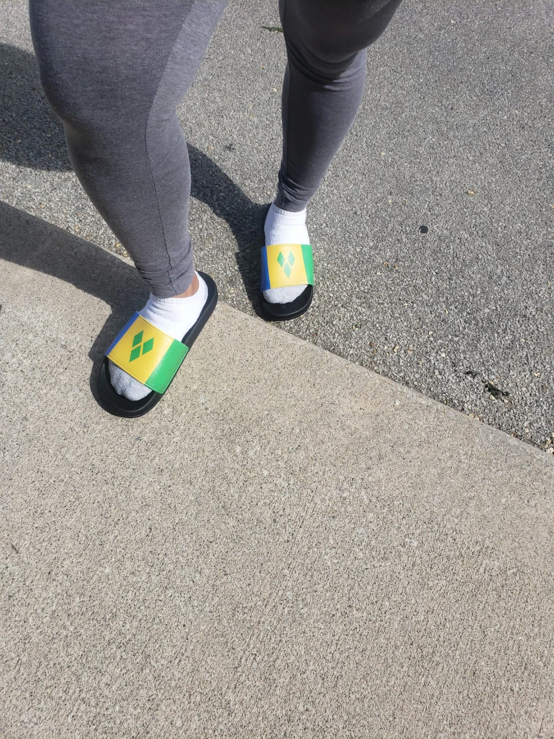 Slide Sandals with Caribbean Flags - photo 3