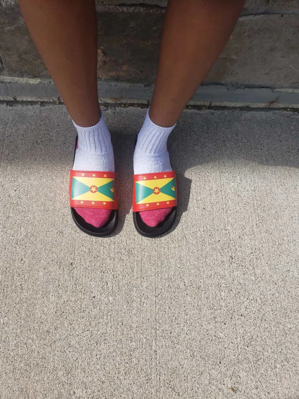Slide Sandals with Caribbean Flags - photo 4
