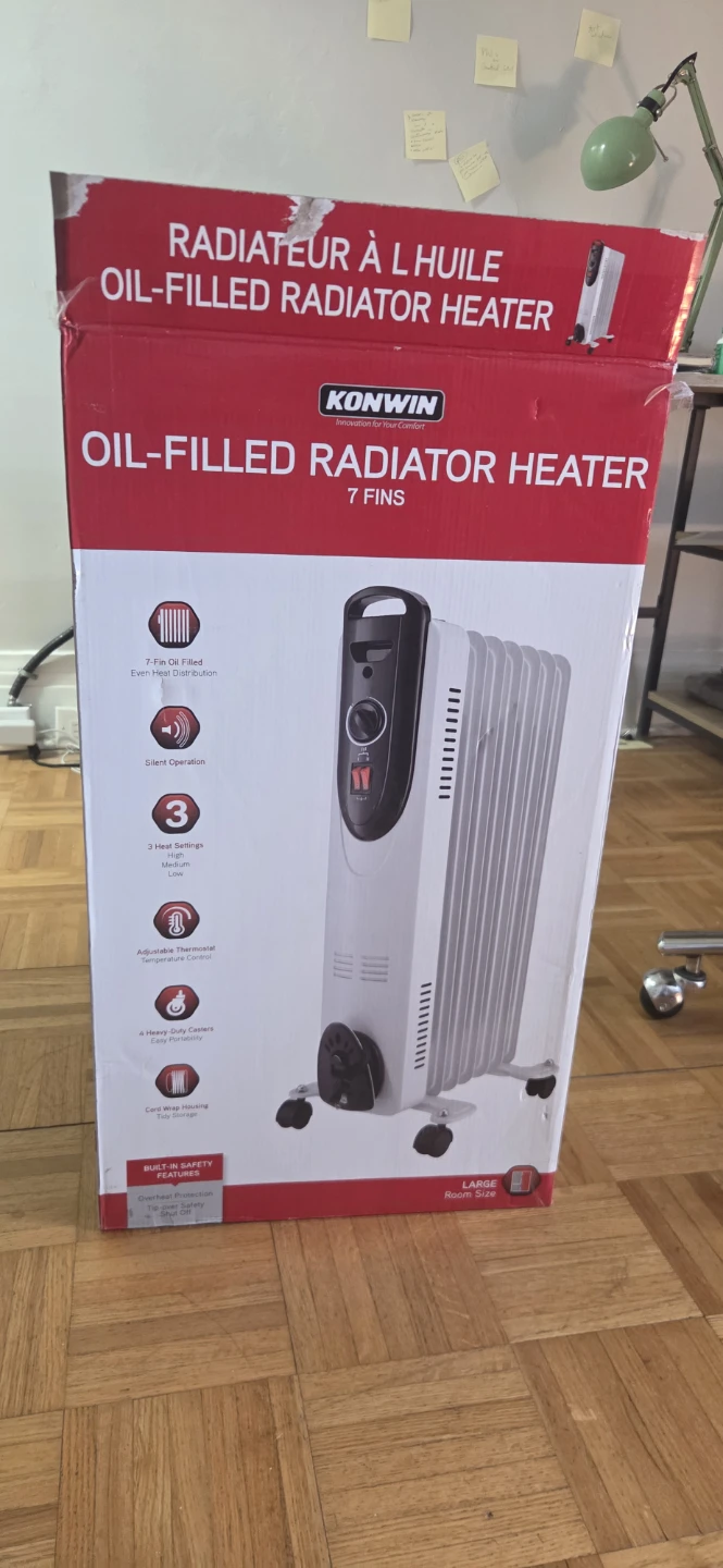 Konwin Oil-Filled Radiator Heater - Large - photo 3