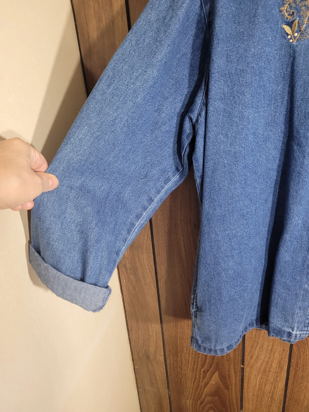 Tabi International Denim Shirt with Embroidery - photo 2