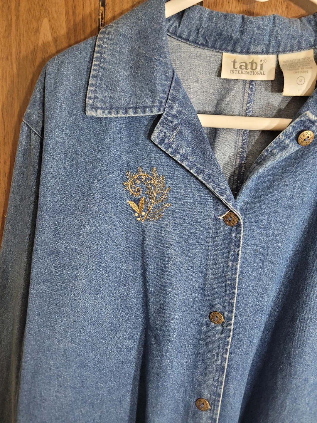 Tabi International Denim Shirt with Embroidery - photo 4