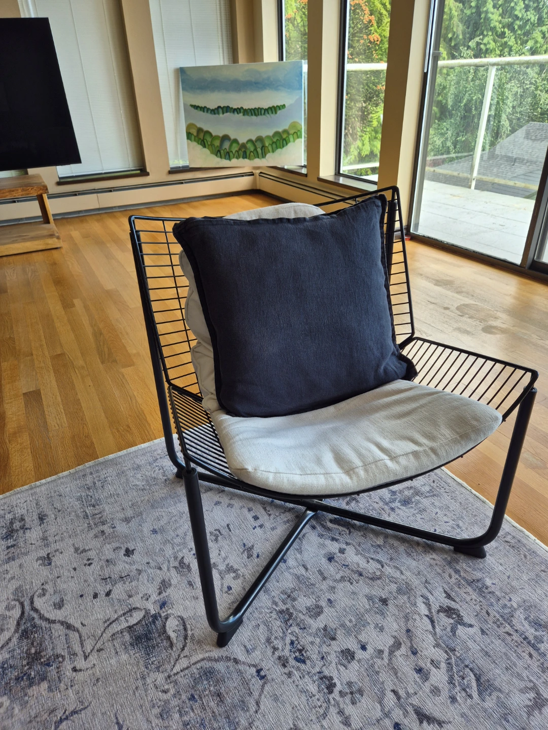 Modern Wire Frame Accent Chair