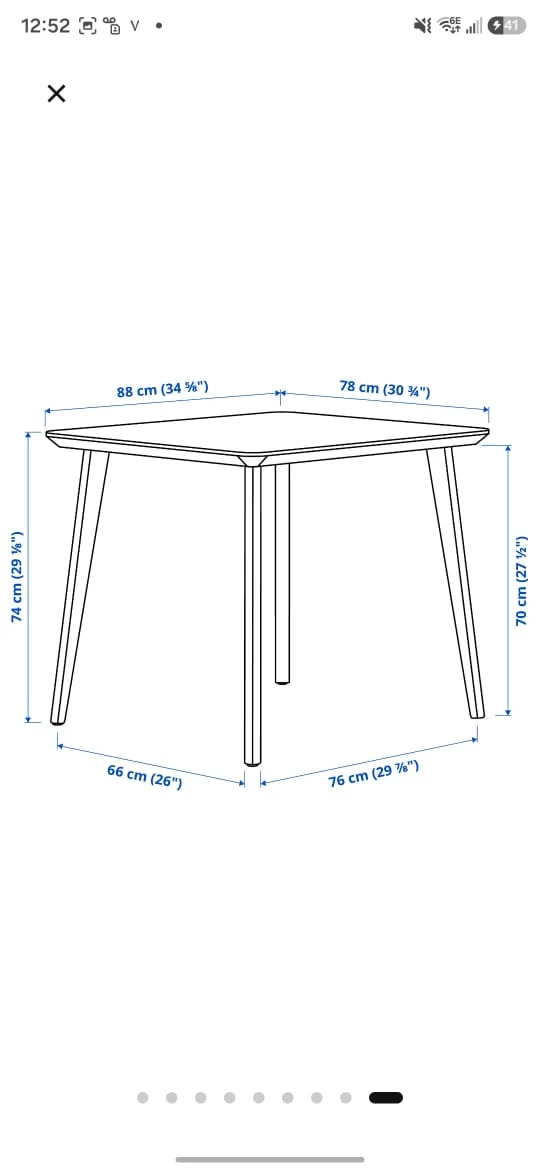 Ikea Lisabo Dining Table - photo 3