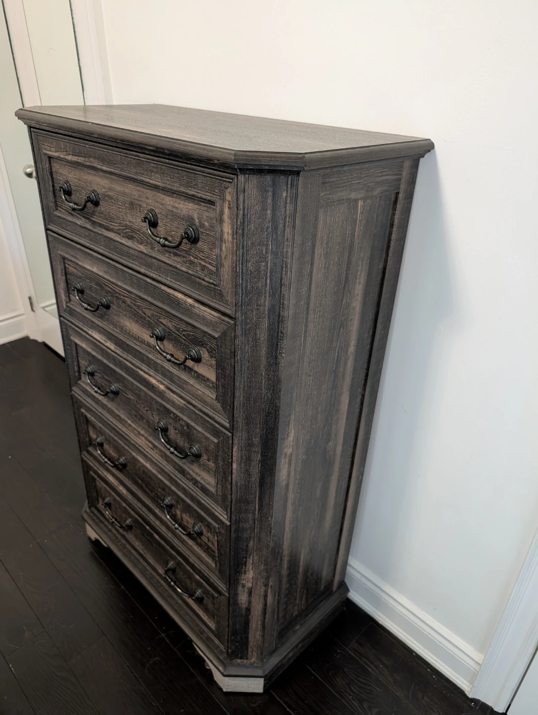 5-Drawer dark brown Dresser - photo 3