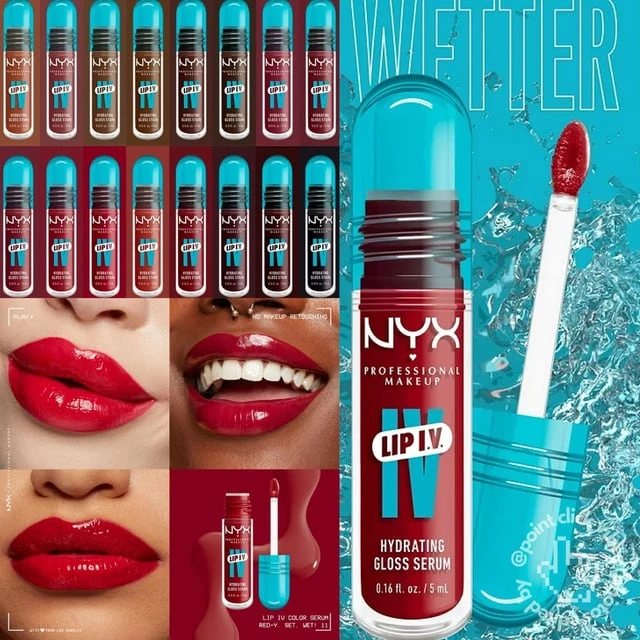 Assortment of makeup products