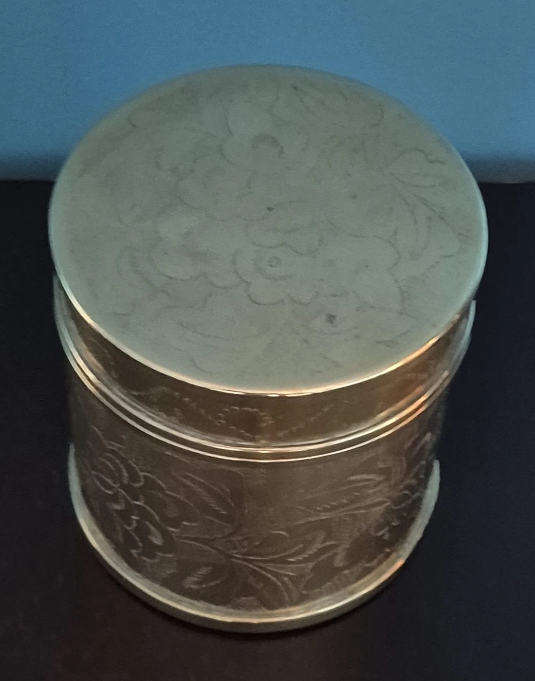 Vinrage Brass  Keepsake container Tea Caddy - photo 3