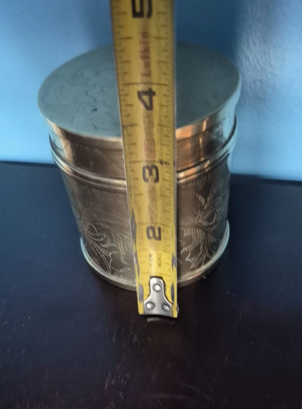 Vinrage Brass  Keepsake container Tea Caddy - photo 4