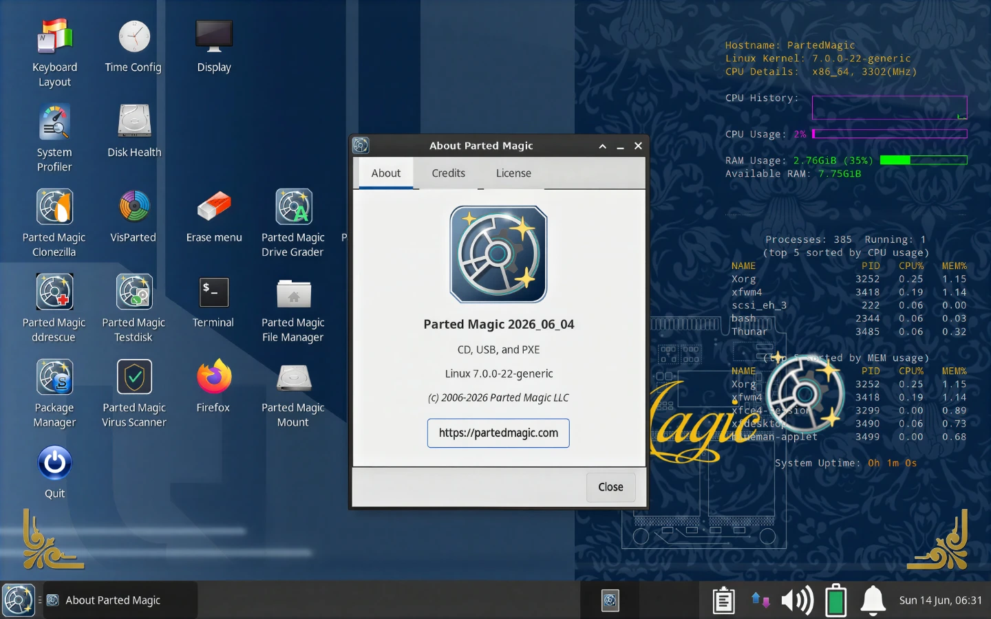 Parted Magic Bootable DVD - photo 4