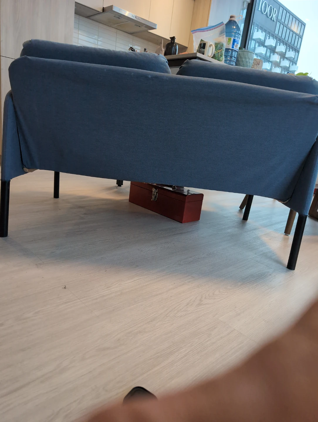 Blue Ikea two-seater sofa - photo 4