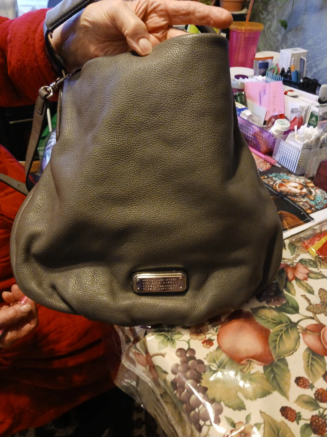 Marc by Marc Jacobs Grey Leather Hobo Bag