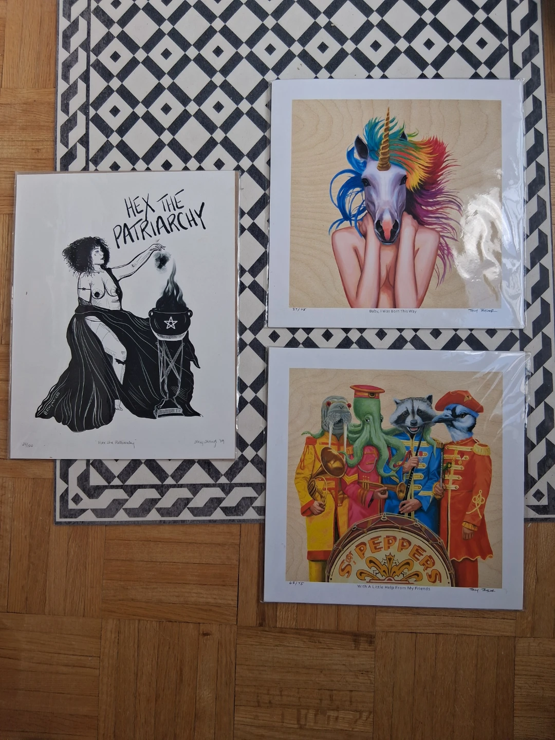3 Limited Edition Signed Art Prints