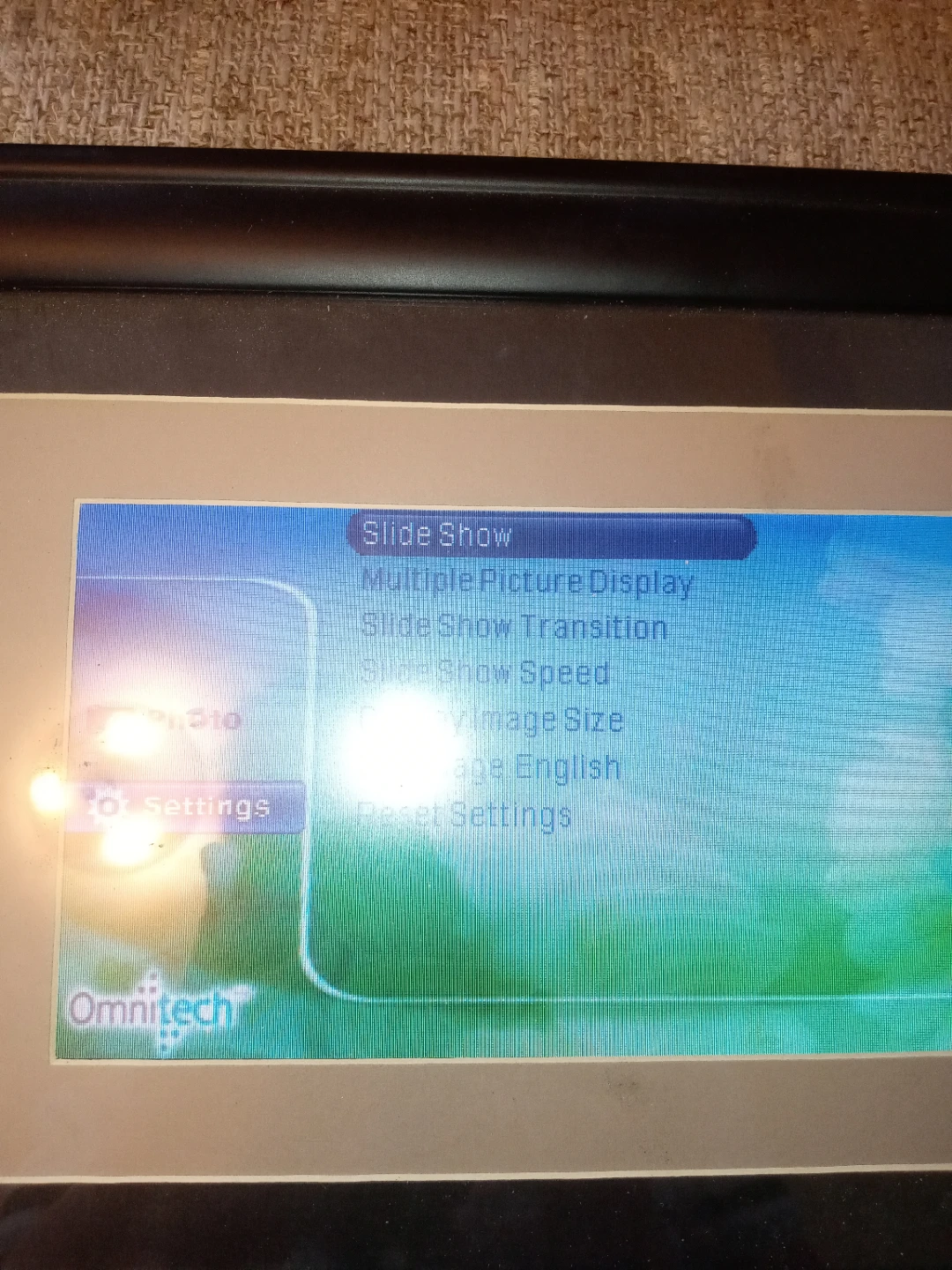 OmniTech Digital Photo Frame Model 36972 - photo 2