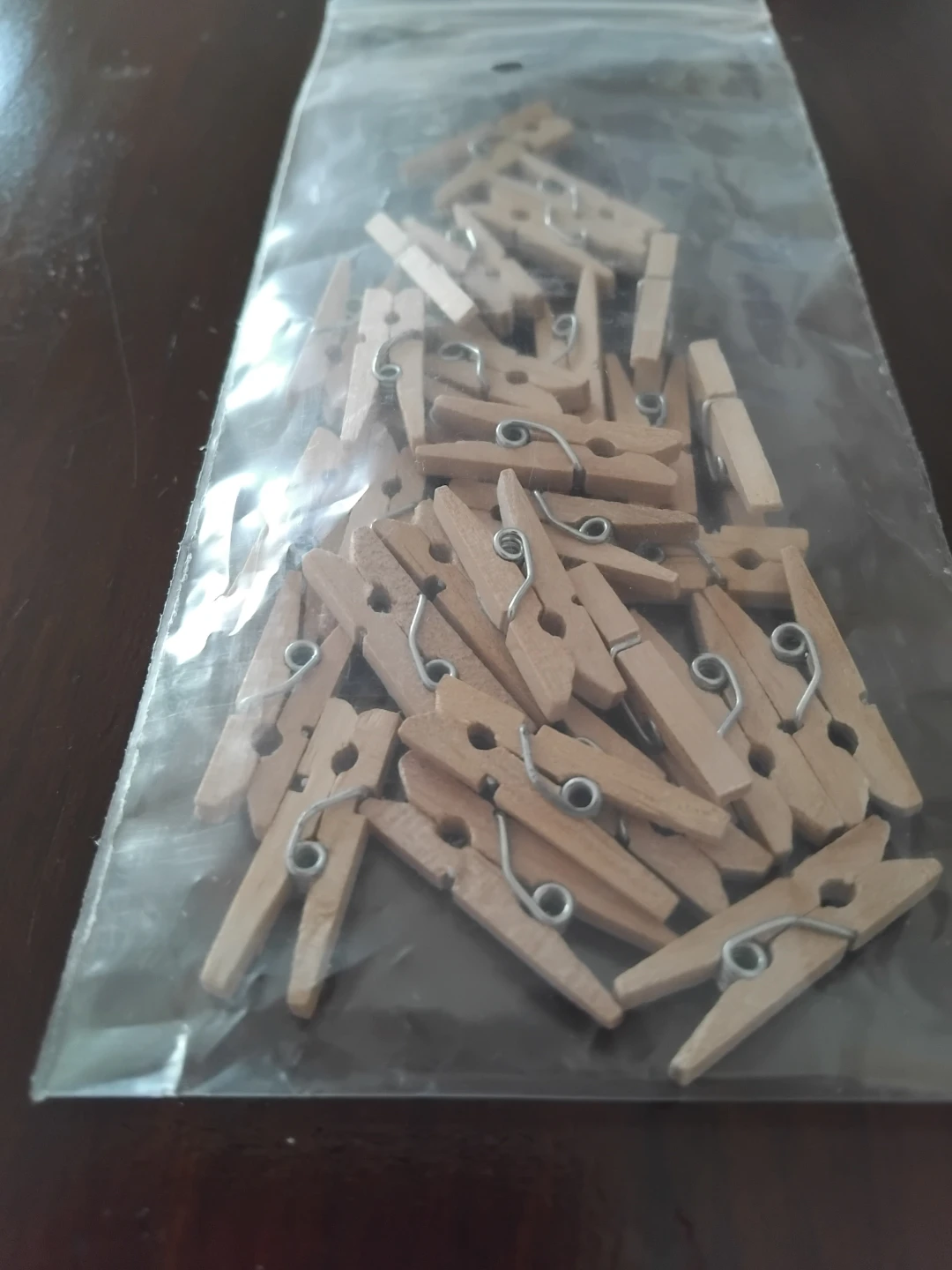 30 Mini Wooden Clothespins Pack - photo 2