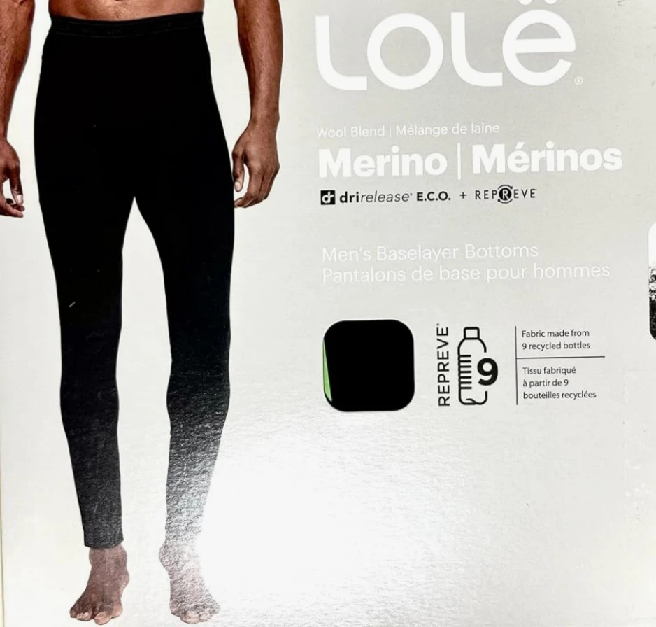 Brand new Lole Men's Merino Baselayer Bottoms Size L/G - photo 3
