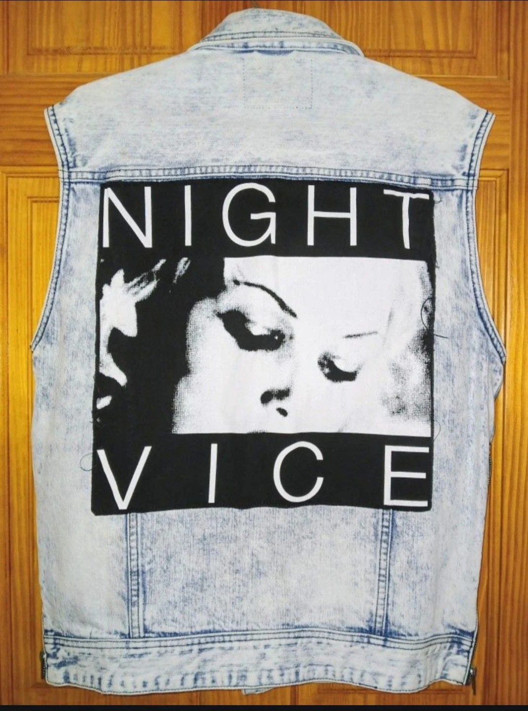 Los Angeles Denim Medium Vest "Night Vice" Graphic ⚽ - photo 2