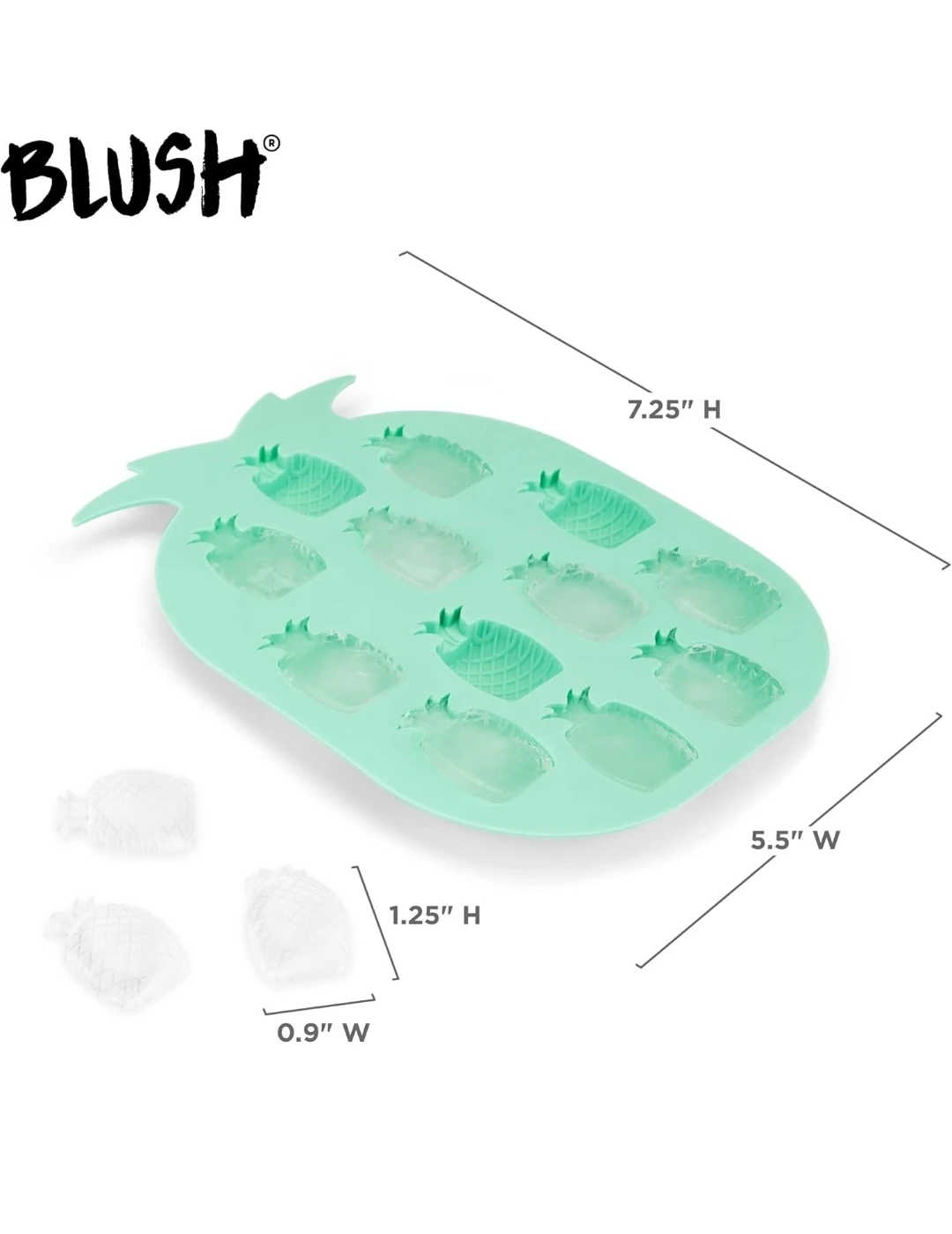 Blush Pineapple Ice Cube Tray - photo 2