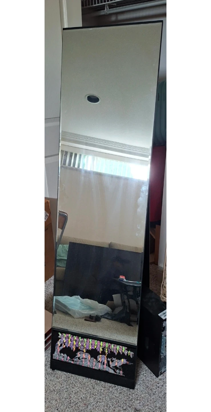 Full Length Mirror with Decorative Base