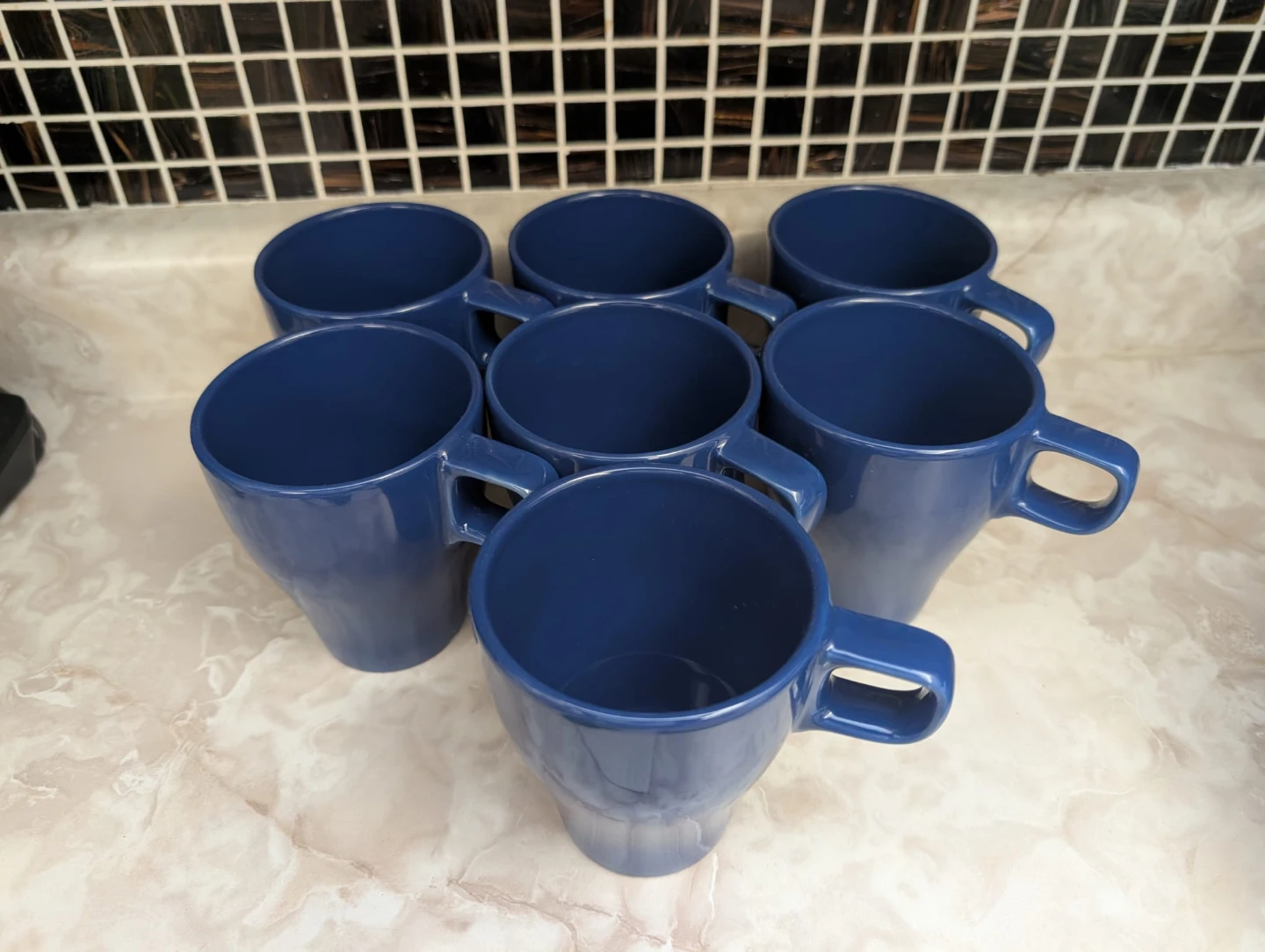 Set of 6 Blue Coffee Mugs - photo 3