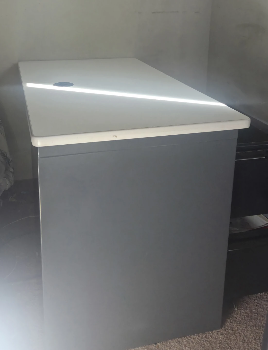 White Top Grey Desk