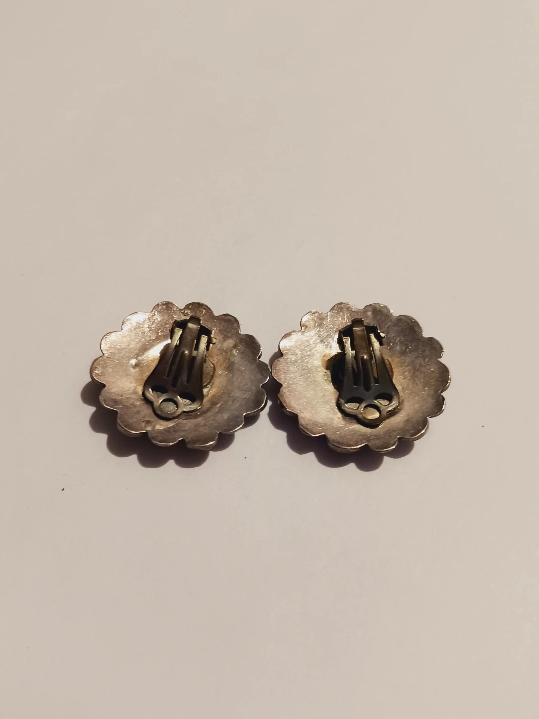 Sterling Silver Jerusalem Mother of Pearl Clip on Earrings - photo 5