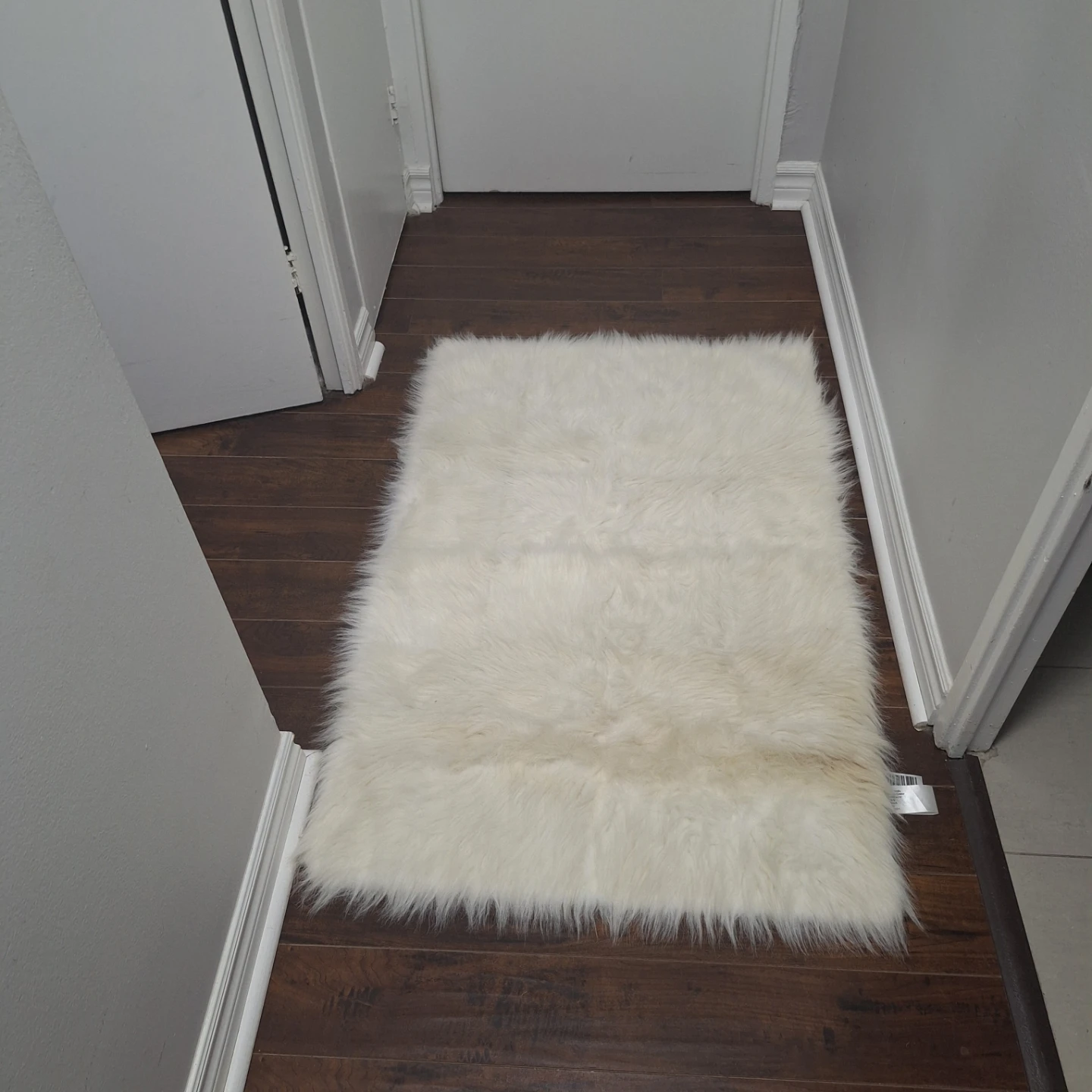 White Faux Fur Rug