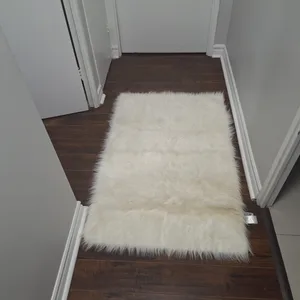 White Faux Fur Rug
