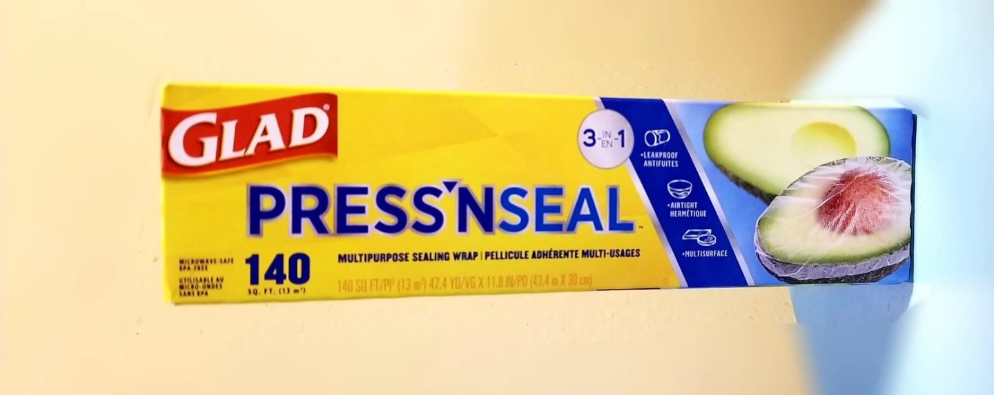 NEW Glad Press'n Seal Multipurpose Sealing Wrap 140 Sq. Ft. ⚽