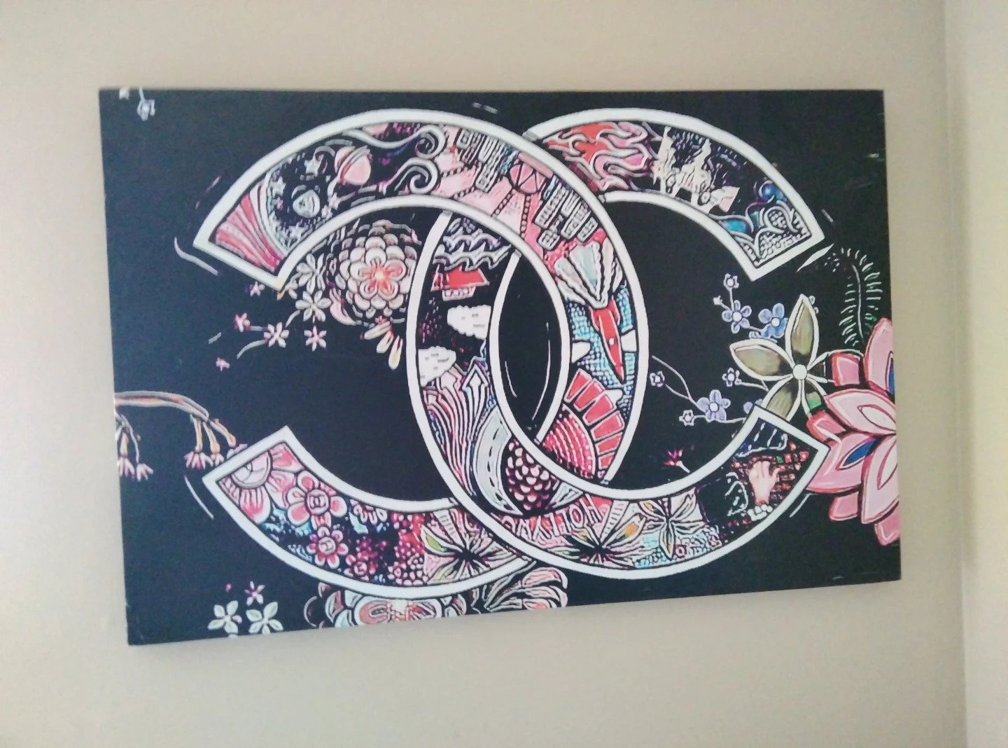 Chanel inspired canvas art