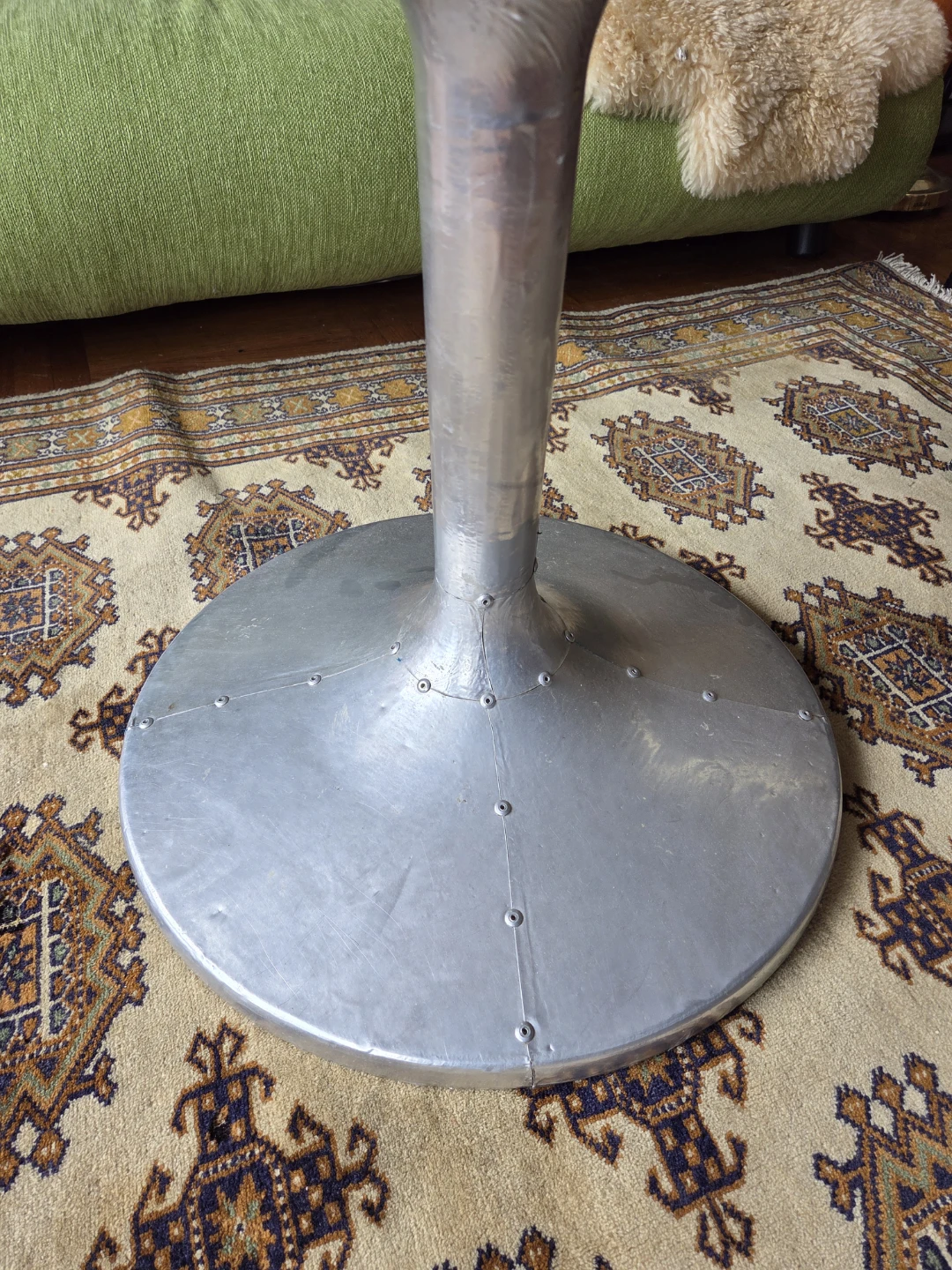 Industrial Design Aviator Sheet Metal Coffee Table - photo 3