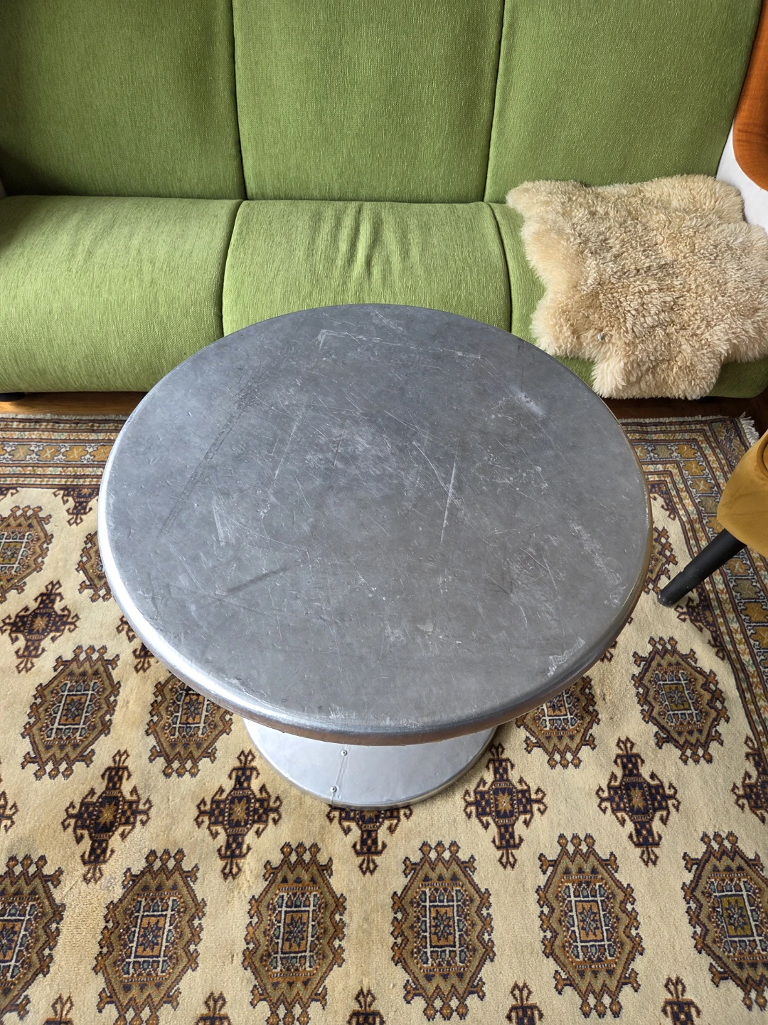 Industrial Design Aviator Sheet Metal Coffee Table - photo 4