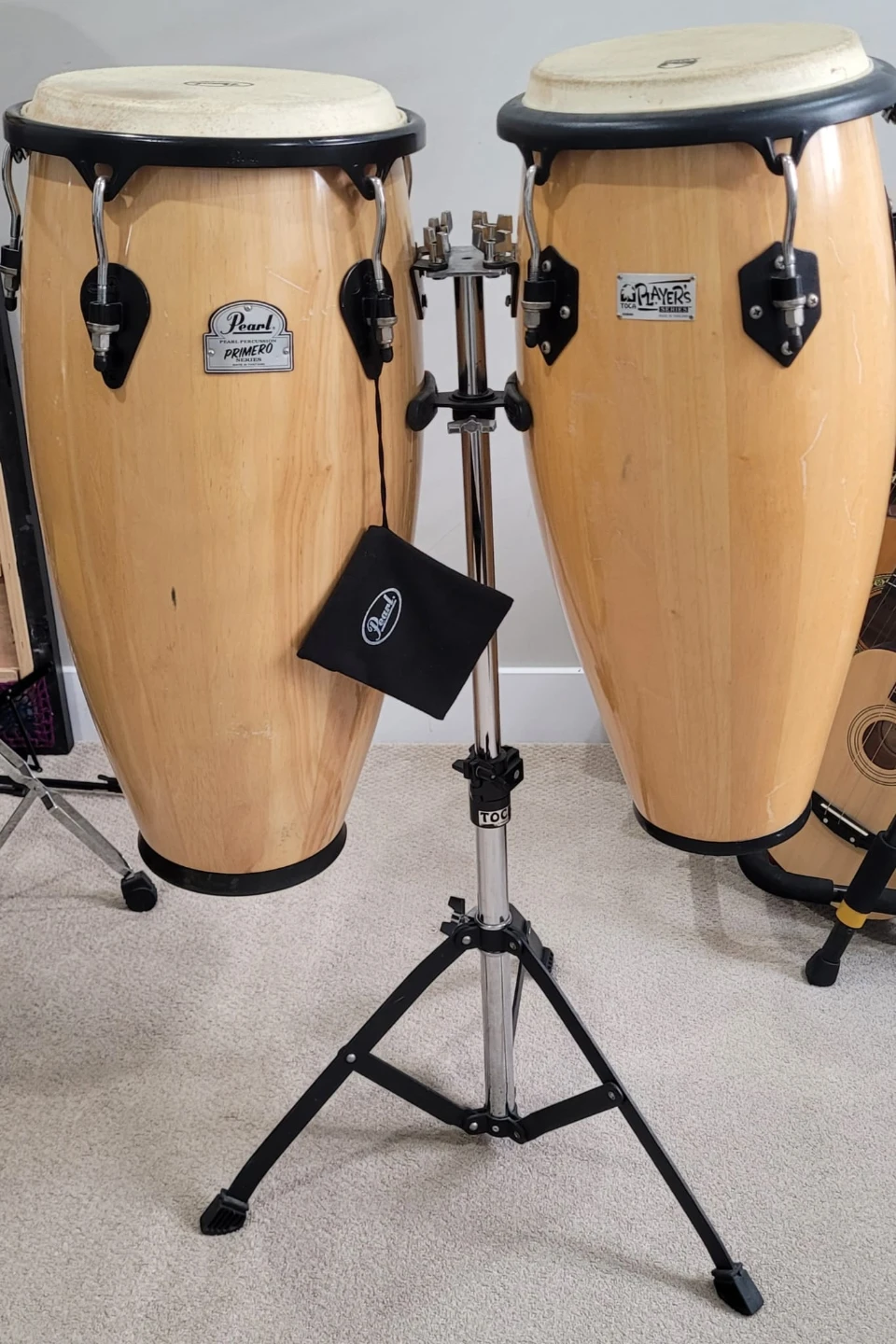 Pearl Primero Conga Drums with Stand