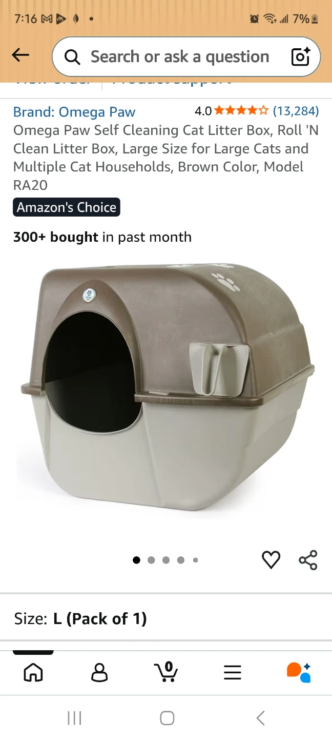 Omega Paw Self Cleaning Litter Box