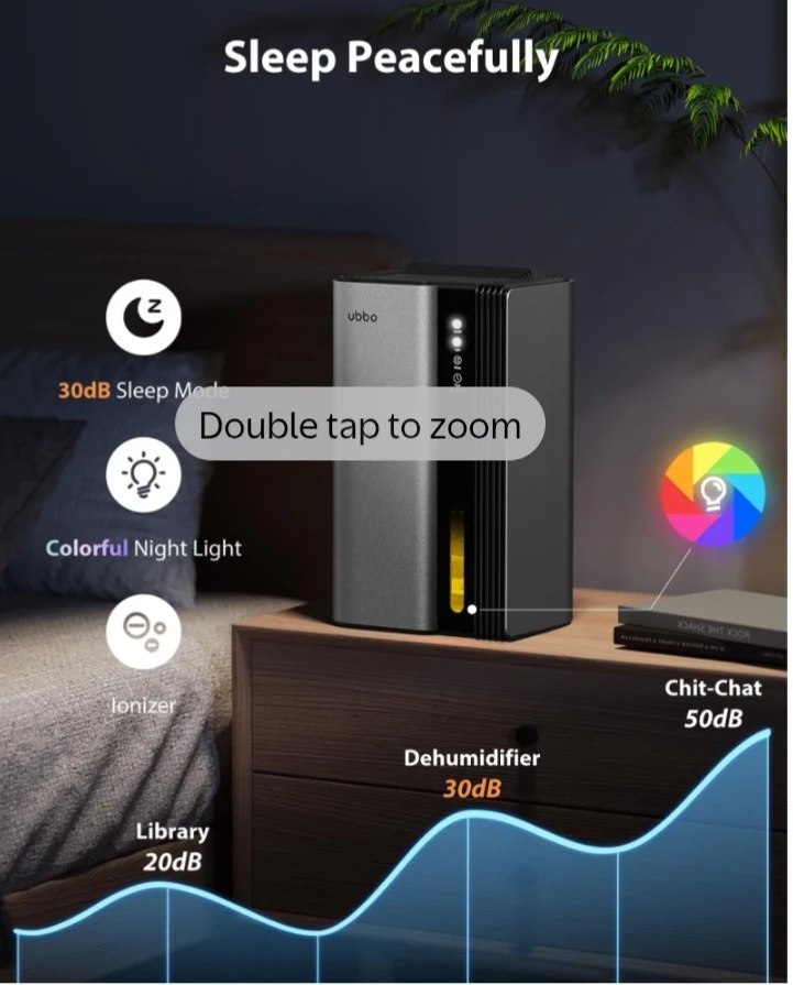 Ubbo Dehumidifier with Aromatherapy and Filter - photo 5