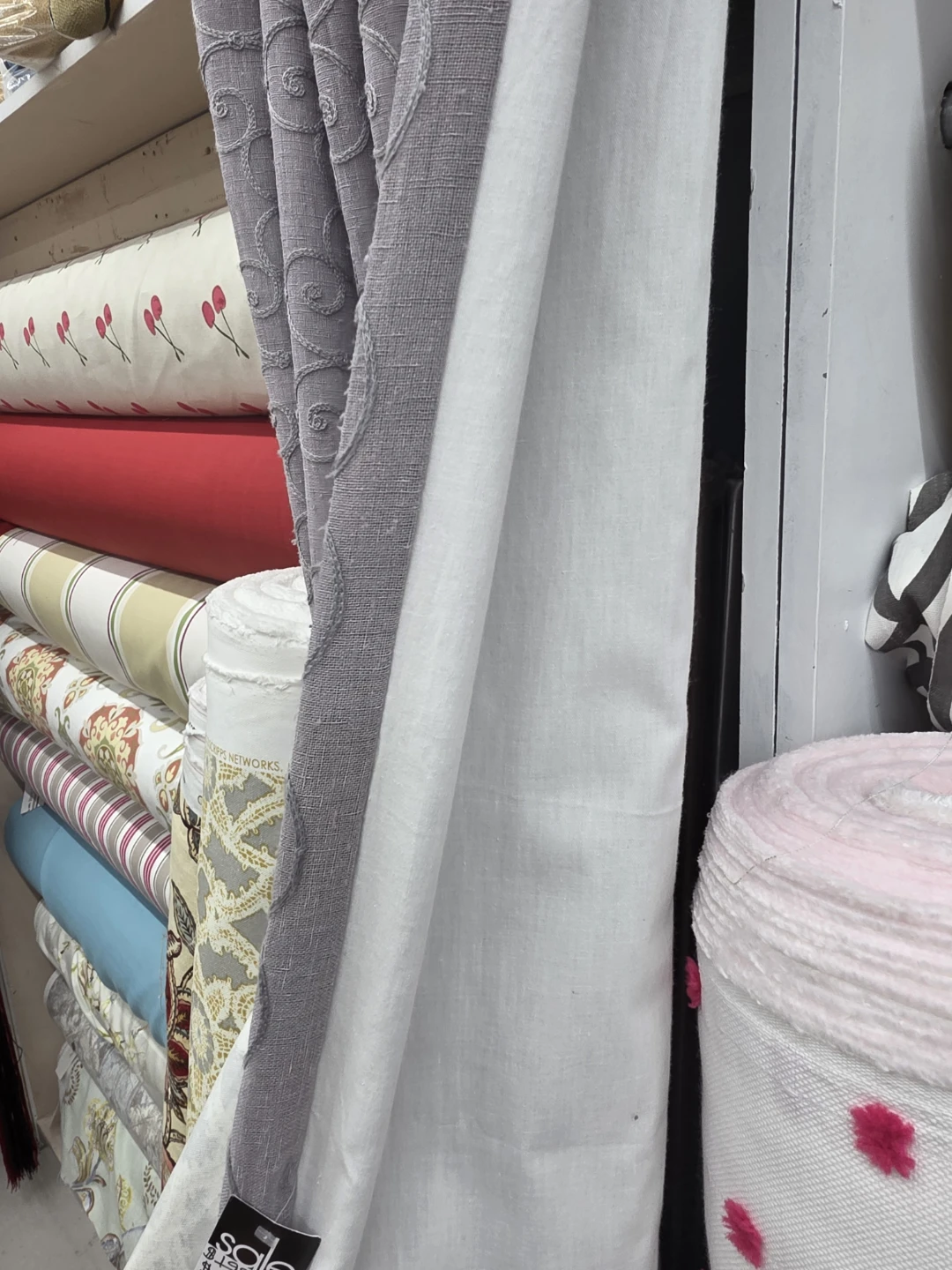 Pleated Lined textured curtain panes (set of 2) - photo 5