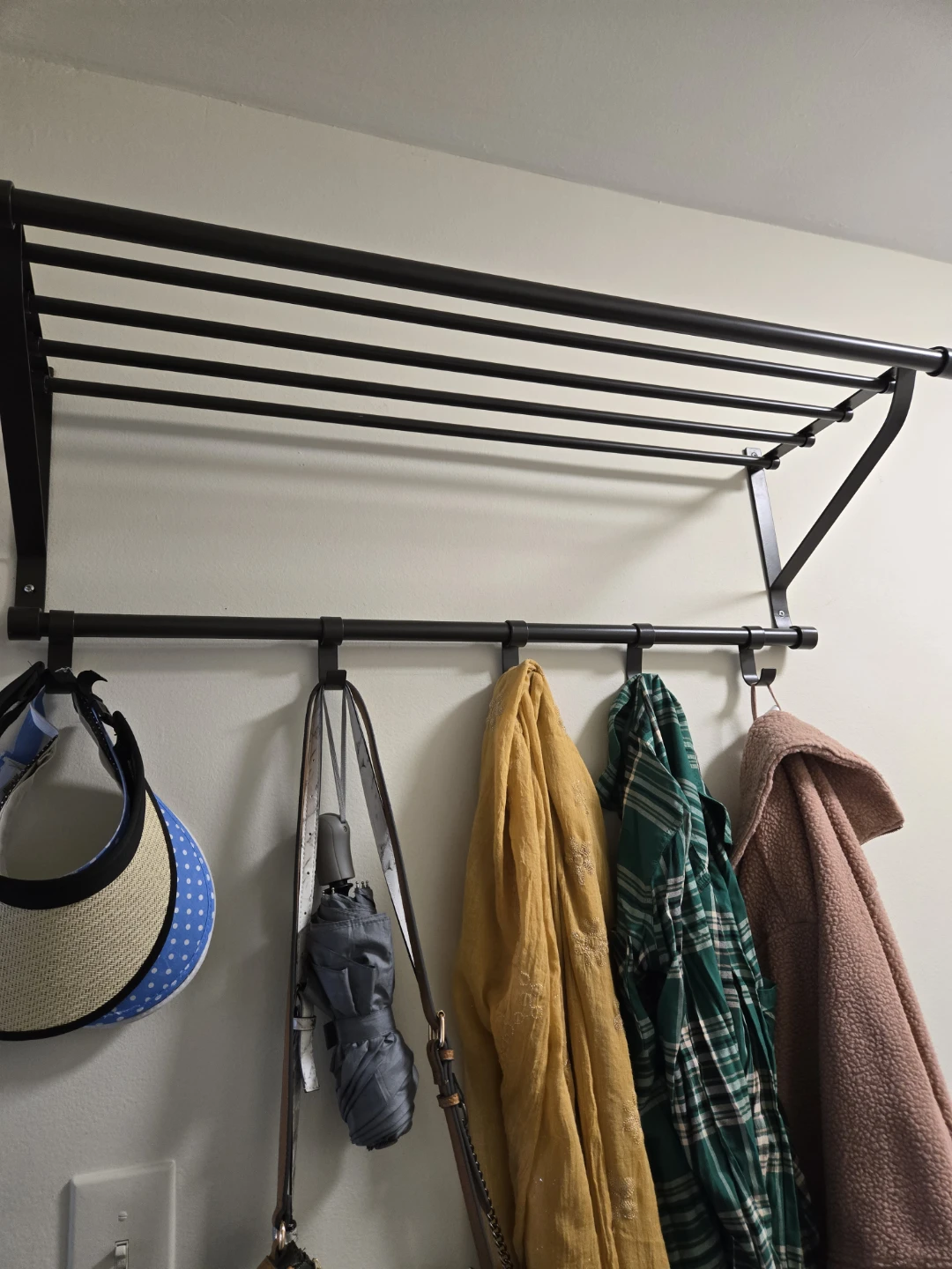 Over-the-Door Hanging Rack with Hooks - photo 2