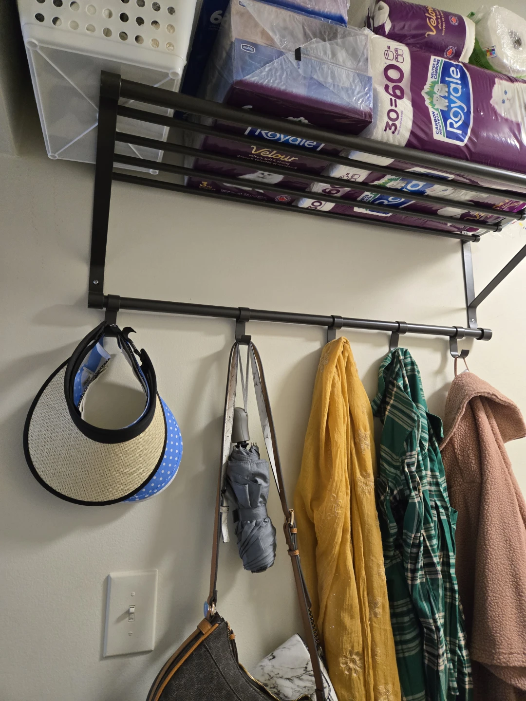 Over-the-Door Hanging Rack with Hooks - photo 3