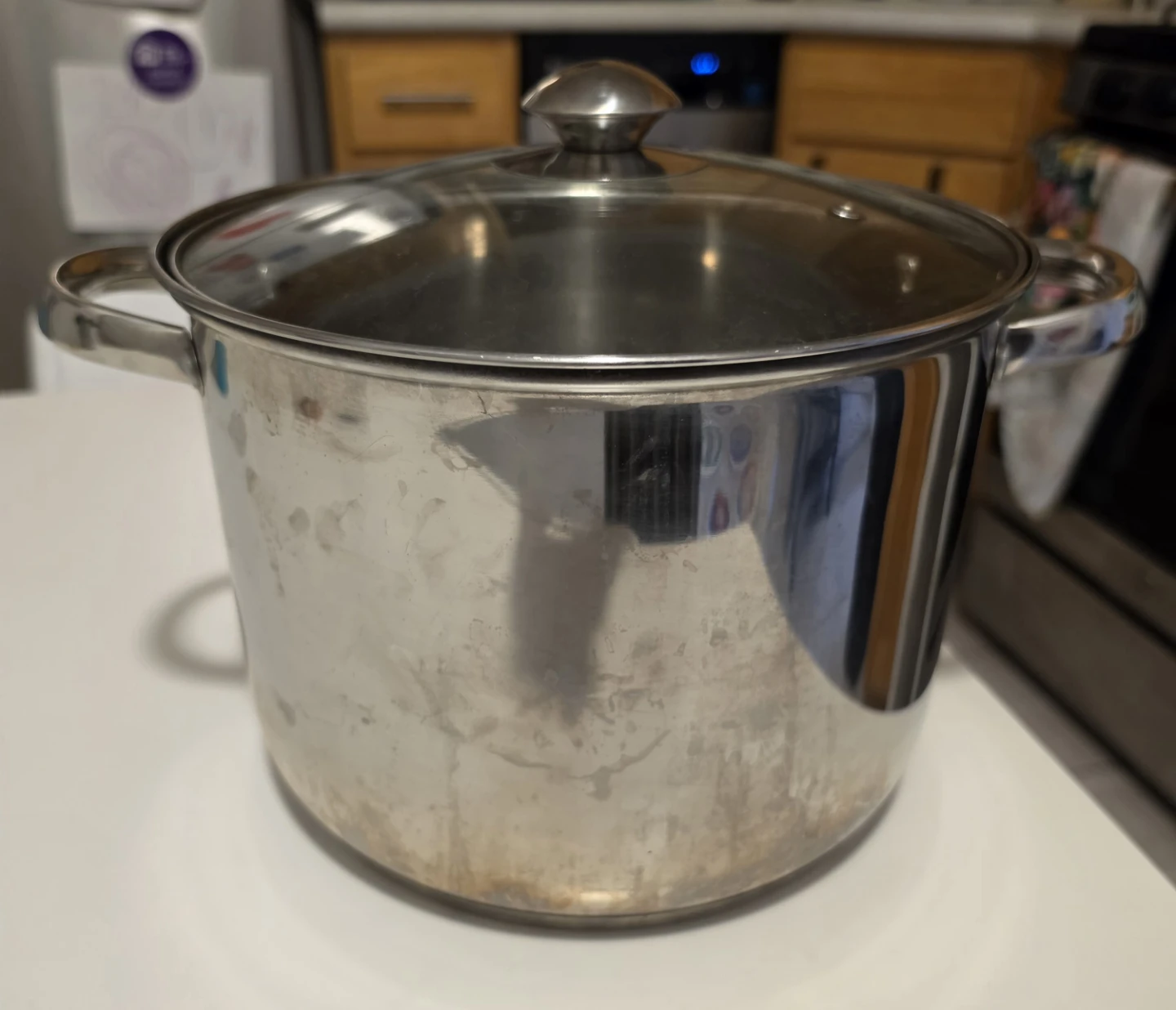 Large metal pot