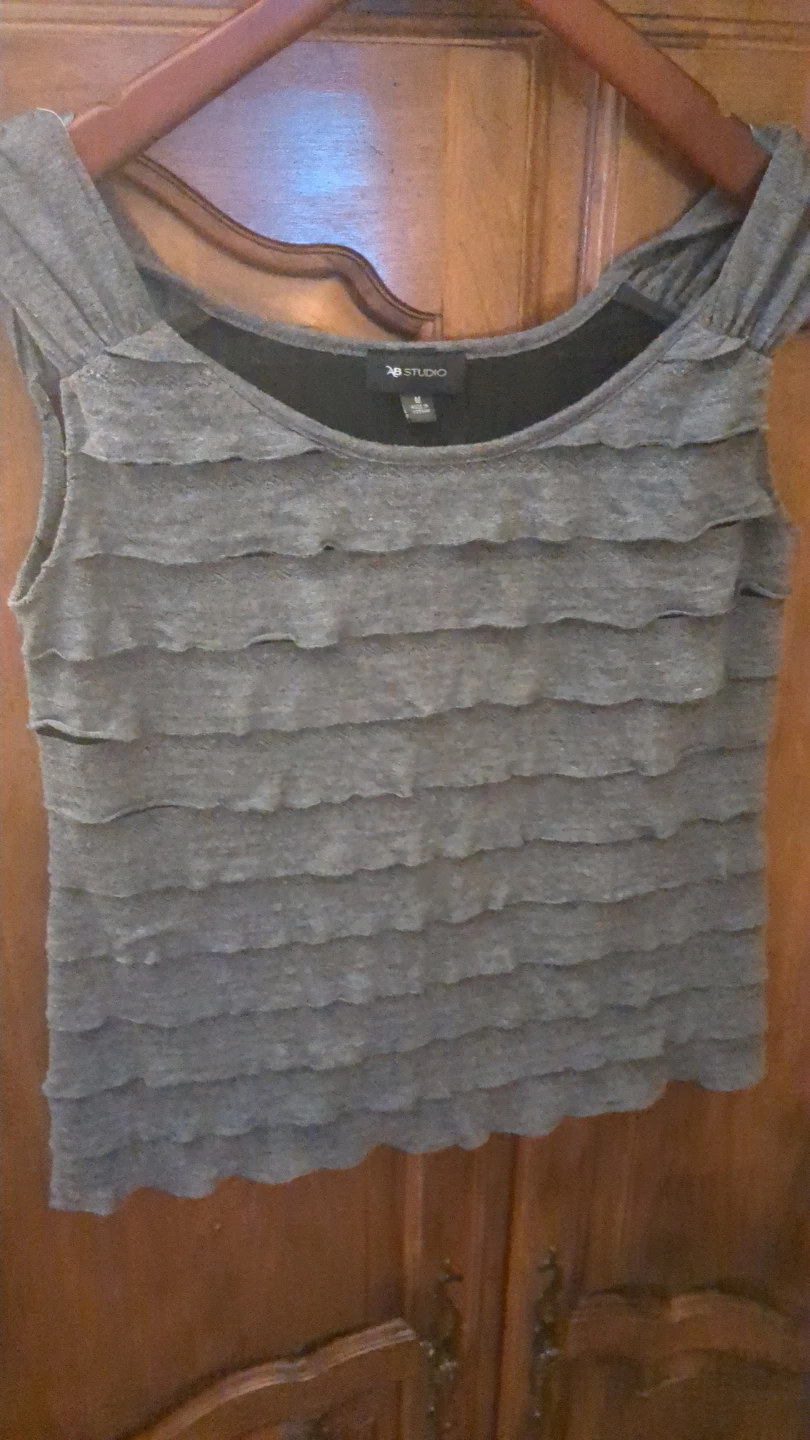 AB Studio Women's Ruffled Tank Top - Medium - photo 5