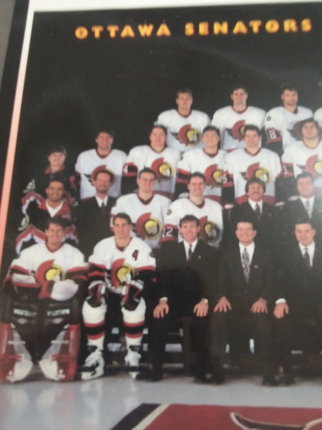 1995 NHL Ottawa Senators Team Picture - photo 2