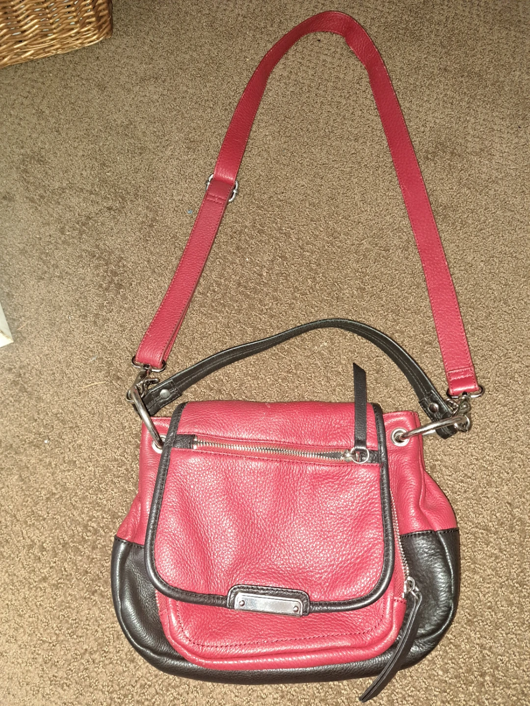 Red and Black Crossbody Handbag - photo 2