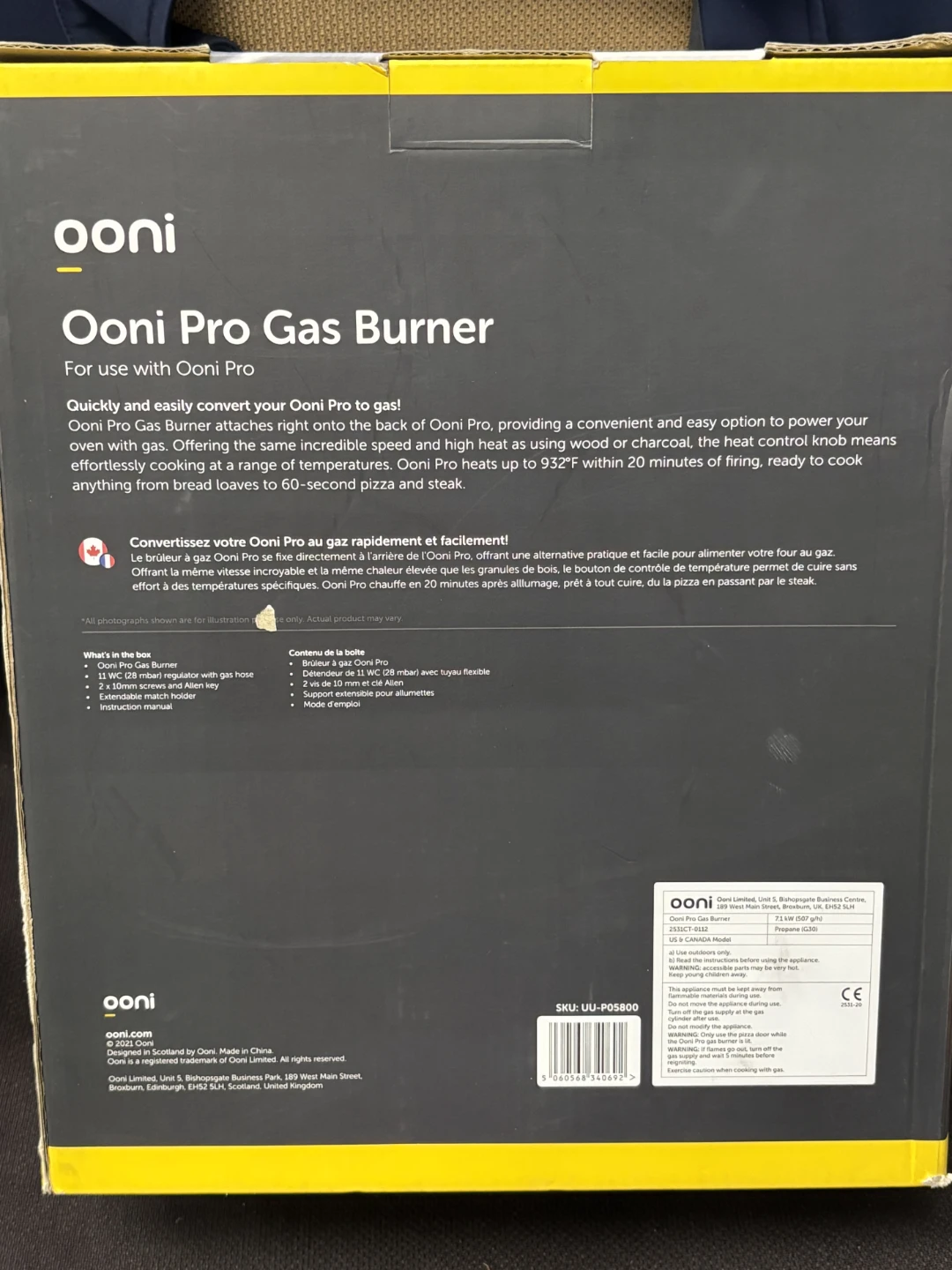 Ooni Pro Gas Burner Attachment - photo 2