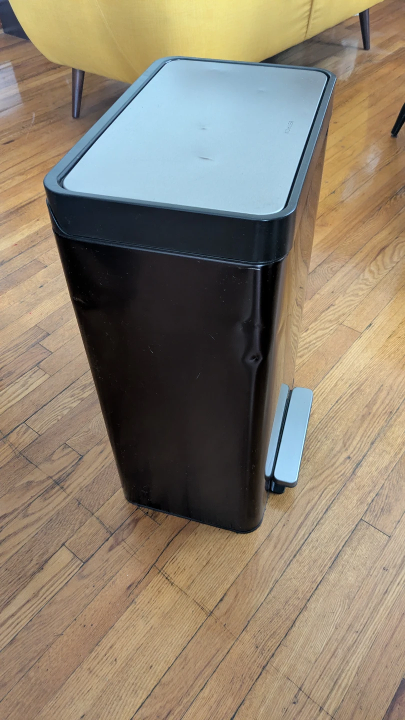 Kohler Black stainless steel Step Trash Can - 13 Gallon - photo 4