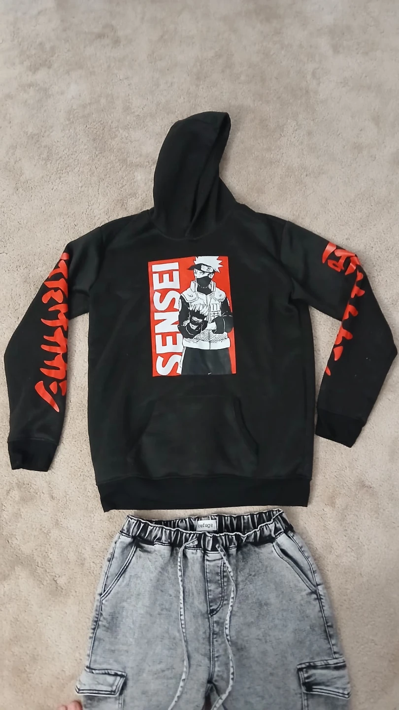 Sensei Kakashi Anime Hoodie Unisex (XL)/Cargo pants (L)