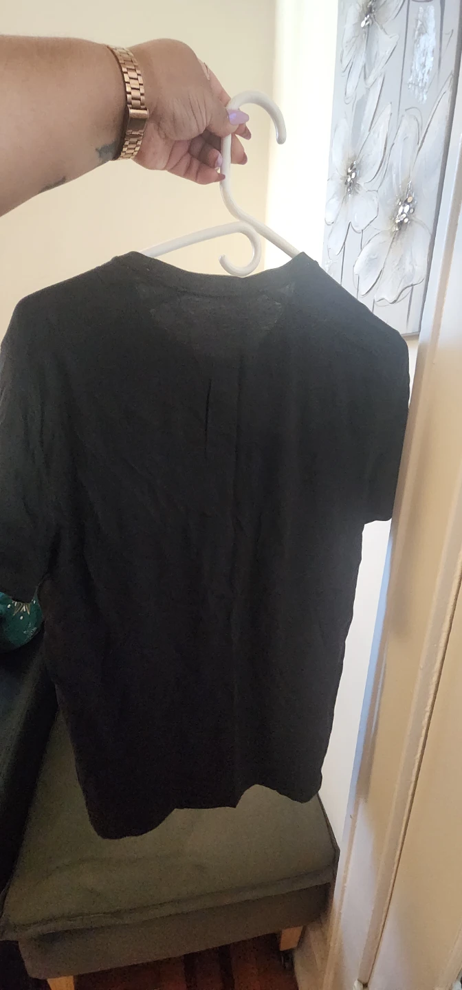 Express Black Henley T-Shirt - photo 2