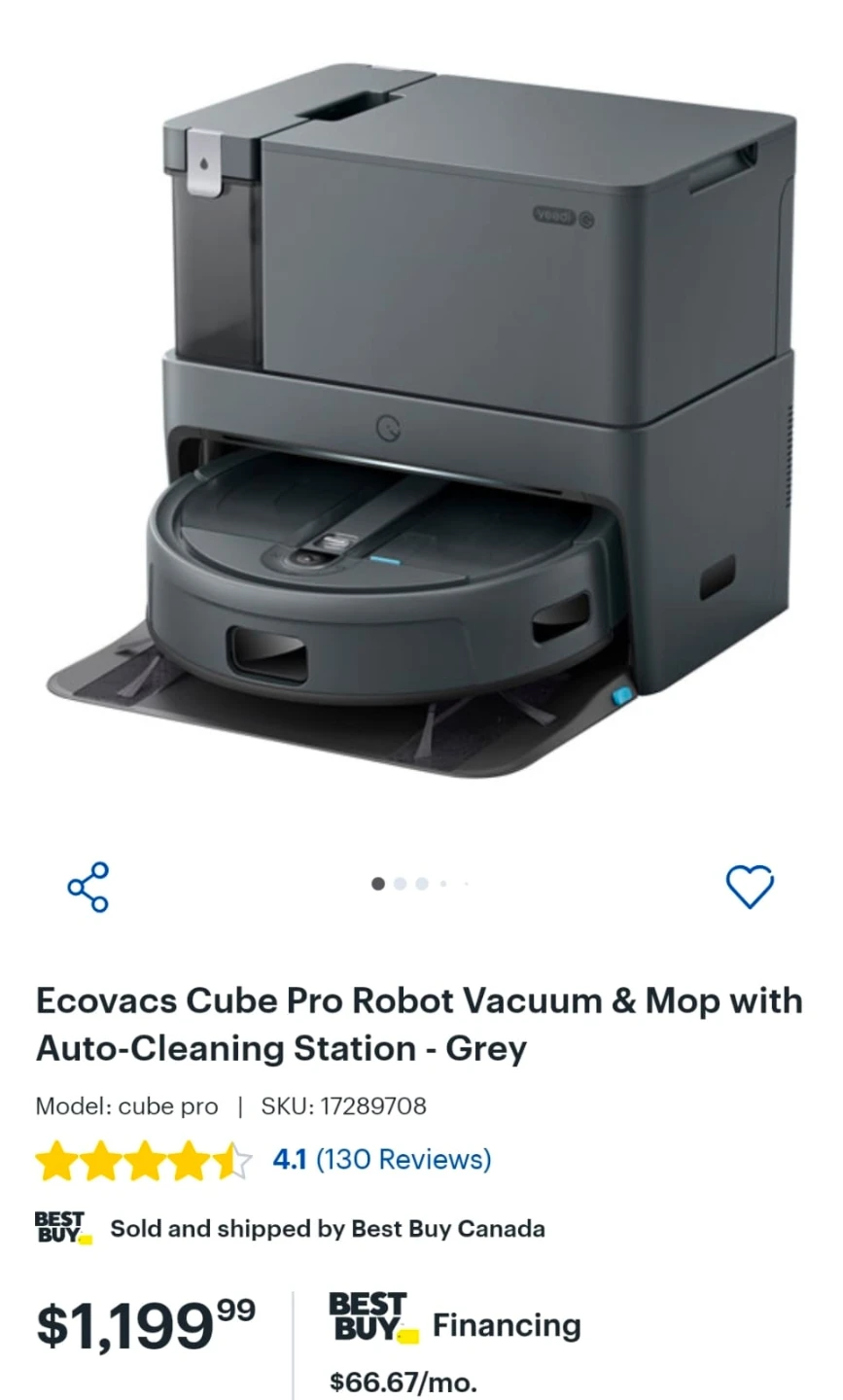 yeedi Vac Station Robot Vacuum